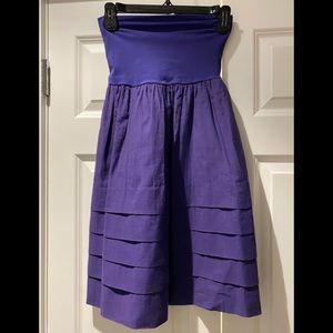 Strapless purple dress- one size fits all